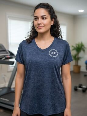 Under Armour Women's Navy V-Neck Tee